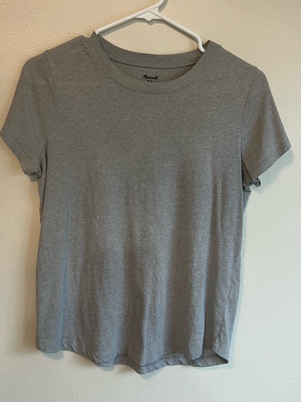 Madewell Heather Gray Short-Sleeve Crew Tee